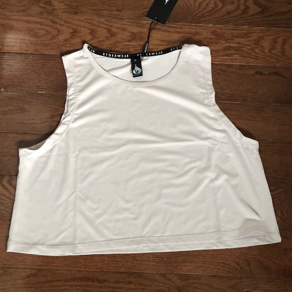 NWT Ryderwear hybrid muscle tank - ivory - Picture 4 of 5